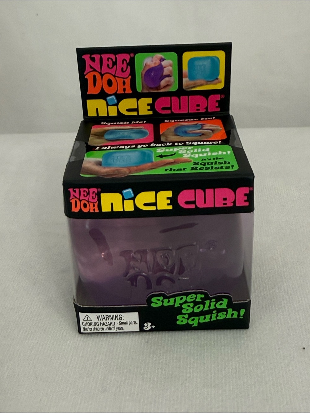 NeeDoh Nice Cube Squishy Purple